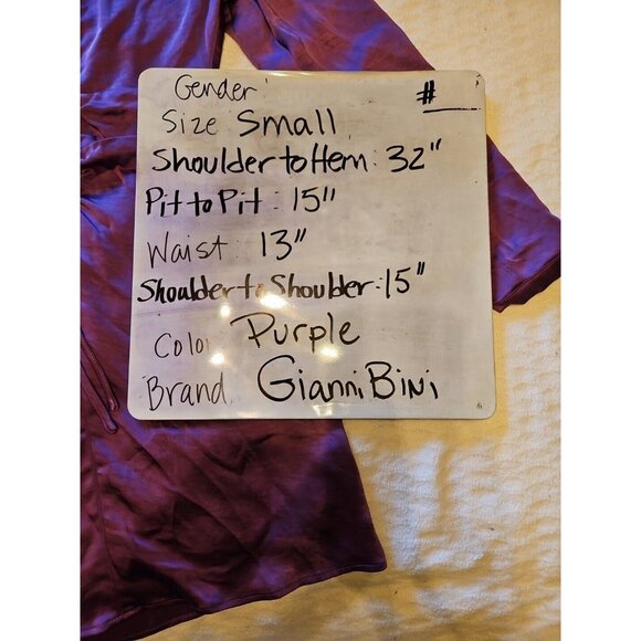 Gianni Bini Size Small Keyhole Shirred Waist Size Small Purple Dress NO... - Picture 10 of 10